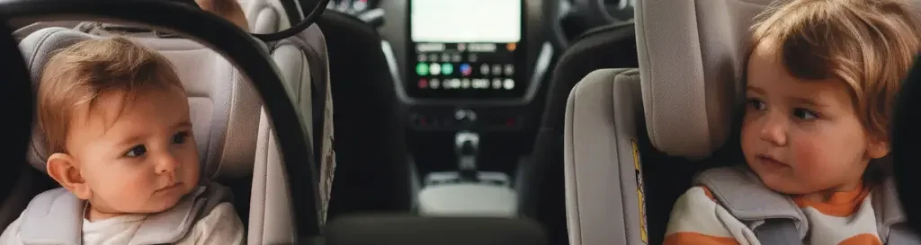 Happy family getting out of an SUV on a Bali beach, ready for an adventure.