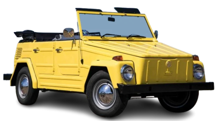 Detailed view of the VW SAFARI for rent.