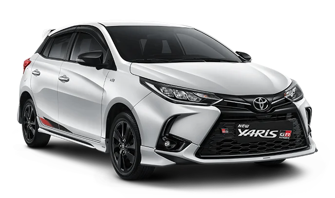 Detailed view of the TOYOTA YARIS for rent.