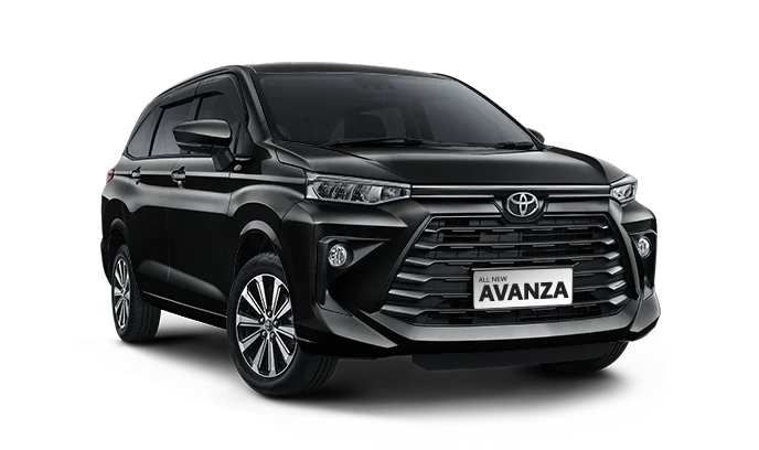 Detailed view of the TOYOTA AVANZA for rent.